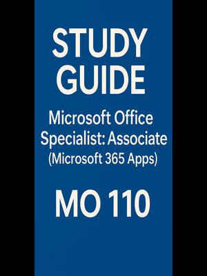 cover image of Study Guide--Microsoft Office Specialist